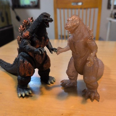 Godzilla Figure Set Black & Translucent Articulated Figures Approx 15cm-image