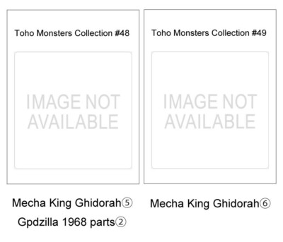 Toho Monsters Collection vol.48 & vol.49 set with Toho Kaiju parts Deagostini PS-image