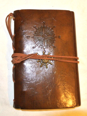 Compass Rose Spiral Ring Binder Diary  Travel Notebook/Journal - NEW -image
