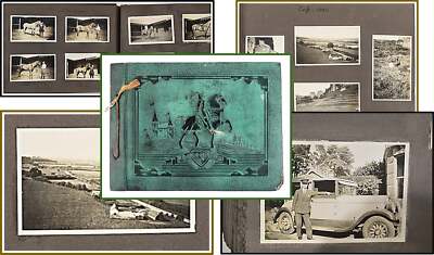 1920's Family Photograph Album Featuring Polo California Europe Fashion USA-image