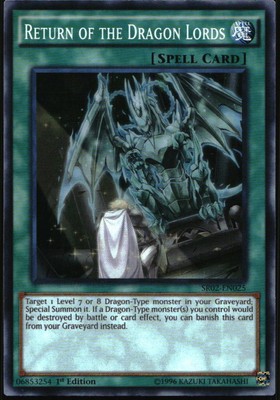 Yu-Gi-Oh! Structure Deck Rise of True Dragons Return of Dragon Lords SDRE-EN025-image