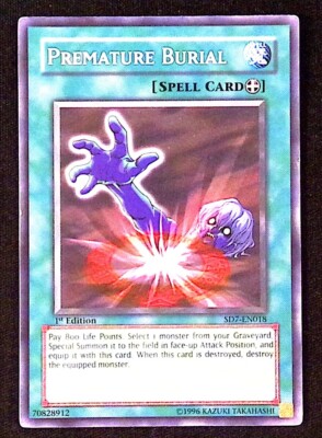 Premature Burial 1st Edition YuGiOh Invincible Fortress Spell Common-image