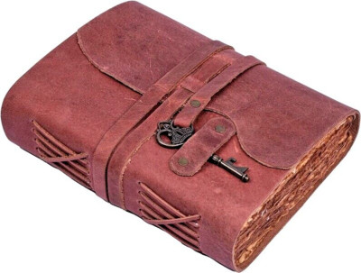 Leather Bound Journal Sketchbook Diary Notebook Handmade Vintage Edge Paper-image