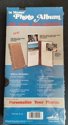 Vintage Pioneer SF-35 Le Memo Photo Album 100 Memo Flip Pockets 3.5