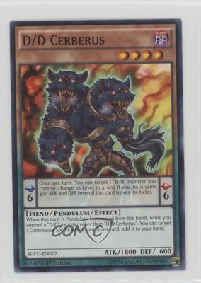 2017 Yu-Gi-Oh! Pendulum Domination Structure Deck 1st Edition D/D Cerberus 0b5-image