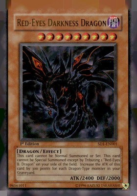 Structure Deck: Dragon's Roar #SD1-EN001 Red-Eyes Darkness Dragon-image