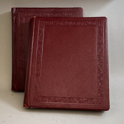 PAIR OF Real Photo Albums FILLED Vintage LATE 1940'S/50’S Snaps + 8x10s WWII Etc-image