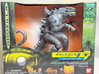 Sound Godzilla #3 Combat Claw Action Figure NIB Tested TRENDMASTERS BANDAI 1998-image