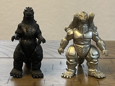 Yutaka Bandai Godzilla 1991 and Mechagodzilla Mini Figure Lot-image