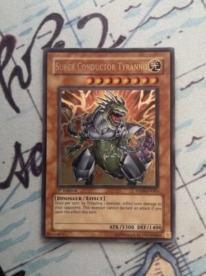 Yugioh! Super Conductor Tyranno SD09-EN001 1st Edition Ultra Rare Near Mint-image