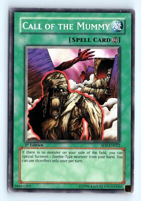 Yu-Gi-Oh Call of the Mummy #SD2-EN022 Structure Deck: Zombie Madness tcg LP-image