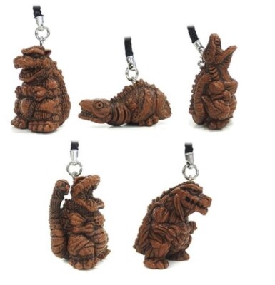 BANDAI Godzilla Netsuke complete set of 5 types capsule toy New-image