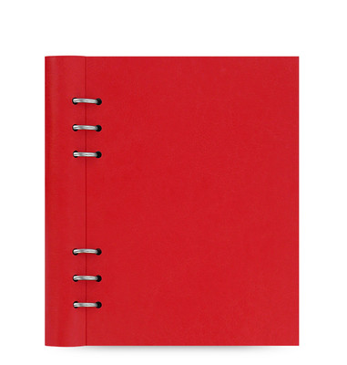 Filofax A5 Clipbook Leather-Look Refillable Notebook Diary Poppy Red 023615 Gift-image
