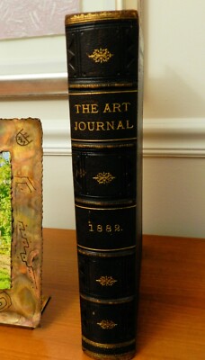 1882, The Art Journal, AMERICAN EDITION, FULL LEATHER, RESTORED, BEAUTIFUL!!-image