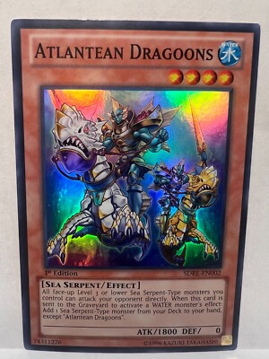 1x Atlantean Dragoons - SDRE-EN002 - Super Rare - 1st Edition Near Mint SDRE - S-image