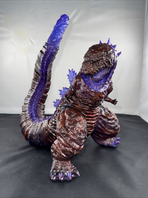 2025 FROG TREE 9” SHIN GODZILLA VINYL ART TRANSLUCENT PURPLE BLUE SOFUBI RARE!-image