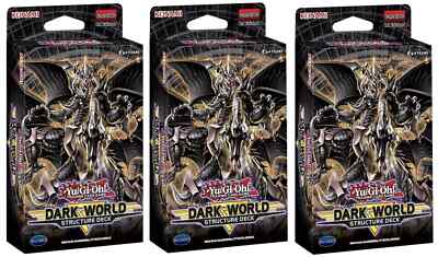 Yugioh Dark World Structure Deck Brand New SET OF 3 SR13-image