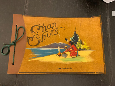 Vintage, Snap Shot, Photo Album Scrapbook, Leather Or Leather Like Cover-image