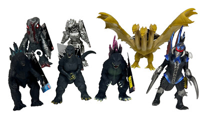 7 BANDAI GODZILLA MM 6' FIGURES - HEDORAH, KING G, MECHA,GODZILLA X3, GIGAN 2022-image