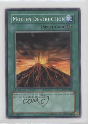 2005 Yu-Gi-Oh! Blaze of Structure Deck 1st Edition Molten Destruction 0yj1-image