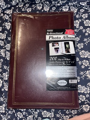 Photo Album 200 Pictures 4x6 Pioneer Brown Leather Binder-image