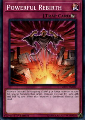 2017 Yu-Gi-Oh Structure Deck Cyberse Link 1st Ed #SDCLEN034 Powerful Rebirth C-image