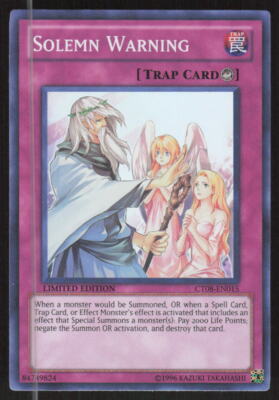 Yu-Gi-Oh TCG Structure Deck: Wave of Light #SR05-EN037 Solemn Warning-image