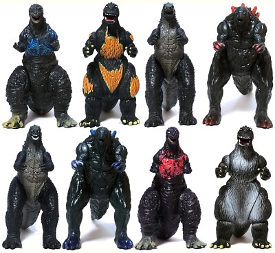 Set Of 8 Godzilla Toys Movable Joint Birthday Kids Gift 2021 Action Figures -image