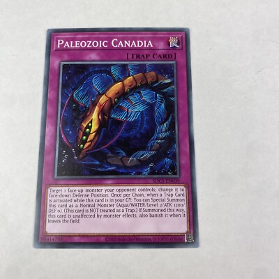 Yugioh Paleozoic Canadia Sdcs-en039 Cyber Strike Structure Deck Unlimited Common-image