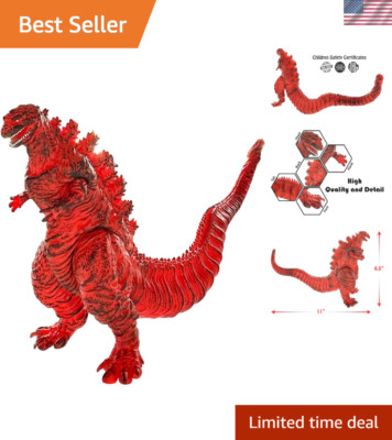 Flaming Movie Series Godzilla - 11x5.5 Soft Vinyl Action Figure with Carry Bag-image