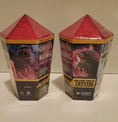 2 Godzilla X Kong The New Empire Mini Surprise Monster Hollow Earth Crystal LOT-image