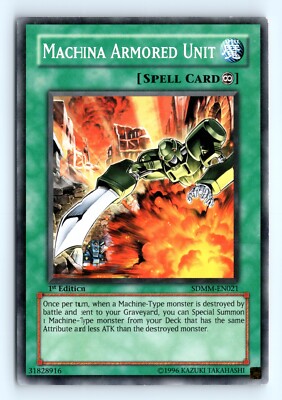 Yu-Gi-Oh Machina Armored Unit #SDMM-EN021 Structure Deck: Machina Mayhem tcg LP-image