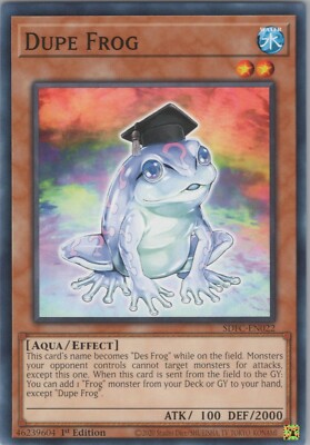 Dupe Frog NM #3 1st Structure Deck: Freezing Chains Yugioh-image