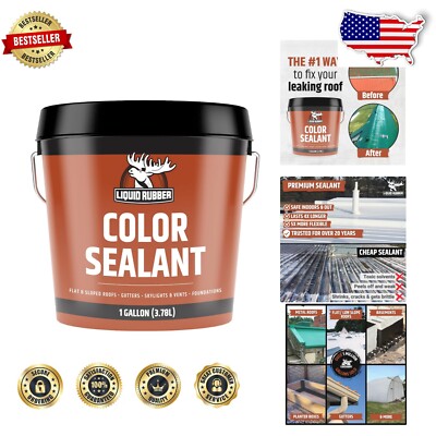 Heavy-Duty Leak Repair Membrane - Color Waterproof Sealant for Multiple Surfaces-image