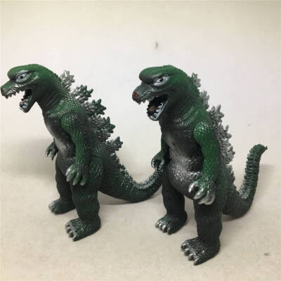 2 Piece Vintage Godzilla Monster Figure Toy-image