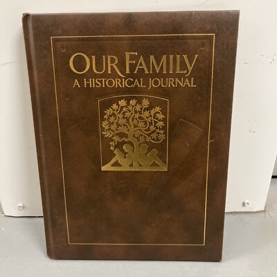 Nelson Regency's Our Family Historical Journal Book Leatherette Vtg 1990 Unused-image