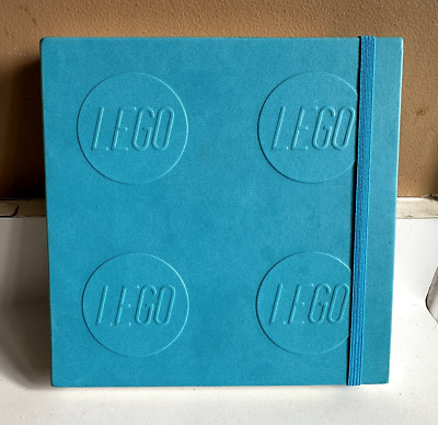 Lego Blue Leather Bound Journal with Pen EUC-image