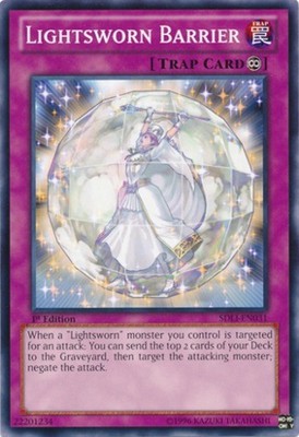 Lightsworn Barrier - SDLI-EN031 - Common - 1st Edition Near Mint Structure Deck:-image