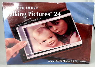 Sharper Image Talking Pictures 24 Album for 24 Photos & Messages New Sealed-image