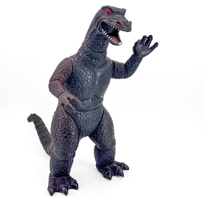 Vtg 14” Godzilla Action Figure by Dor Mei – Red & Black, LEADWORKS Hong Kong-image