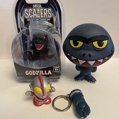 Godzilla 1954 I-20 Kidrobot Bhunny  AND NECA Scalers AND Ultraman Mini-image