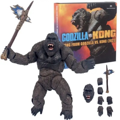 New 2021 Godzilla vs Kong Action Figure Collectable King Kong S.H.MonsterArt-image