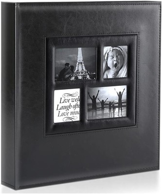 Ywlake Photo Album 4x6 500 Pockets Photo, Extra Large 500 Pockets, Black -image