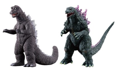 Movie Monster Series Godzilla 1971 & Millennium Godzilla ver.2.0 set Figure-image