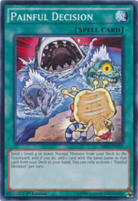 Yu-Gi-Oh! - Painful Decision  (SR04-EN027) - Structure Deck Dinosmasher's Fury --image