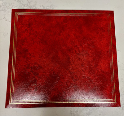 Vtg Pioneer Red Photo Album 104 Capacity Style PK-710 For 4x4+ Pics Refillable-image