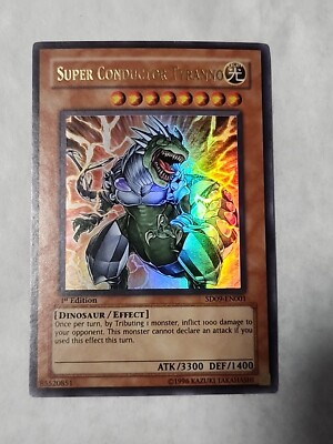 Yu-Gi-Oh! Super Conductor Tyranno SD09-EN001 Ultra Rare 1st Edition LP a1-image
