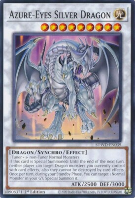 Yugioh! Azure-Eyes Silver Dragon x3  SDWD-EN039 Structure Deck-image