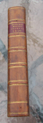 MONTHLY JOURNAL OF MEDICAL SCIENCE  Volume X1 1850 Leather bound.-image
