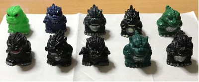Godzilla Figure Set Of 10-image
